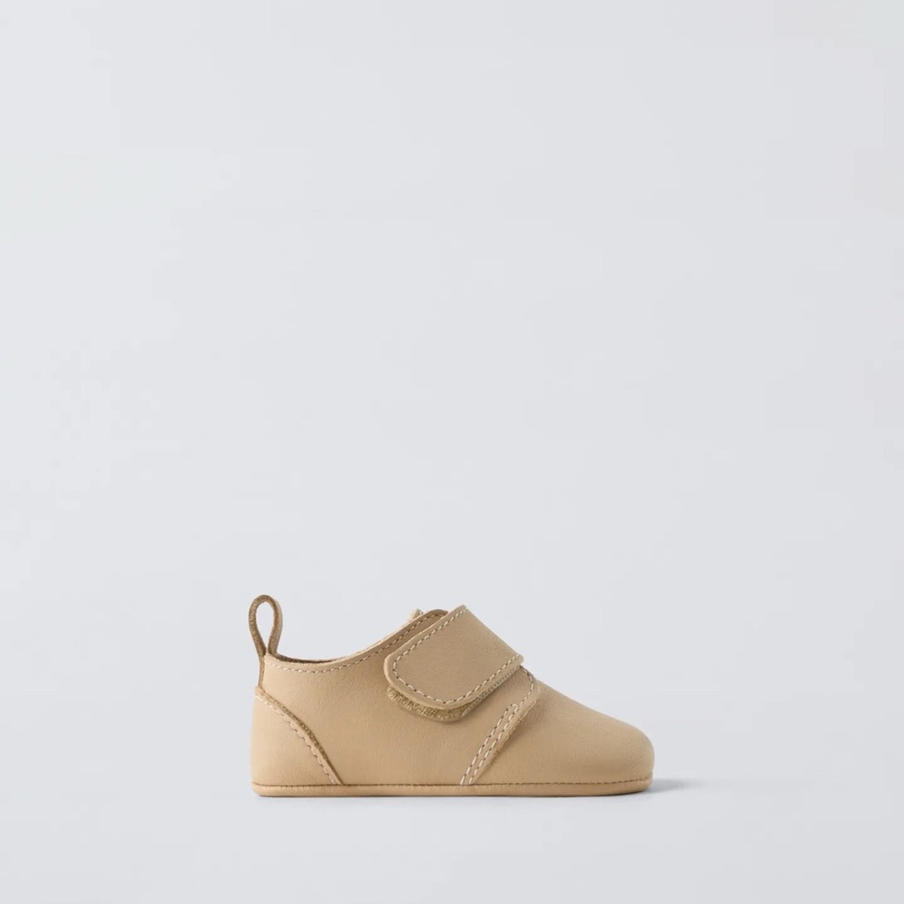 Zara Beige Baby Walker Shoes